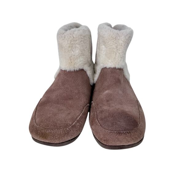 Vionic Divine Maizie Supportive Slipper Boot Womens US 8 Brown Rubber Sole - Picture 7 of 14